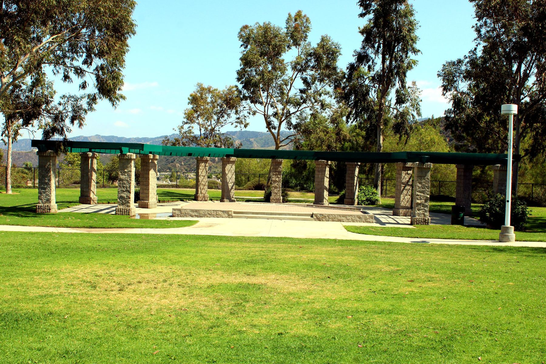 The picnic pavilion at Rioux Park