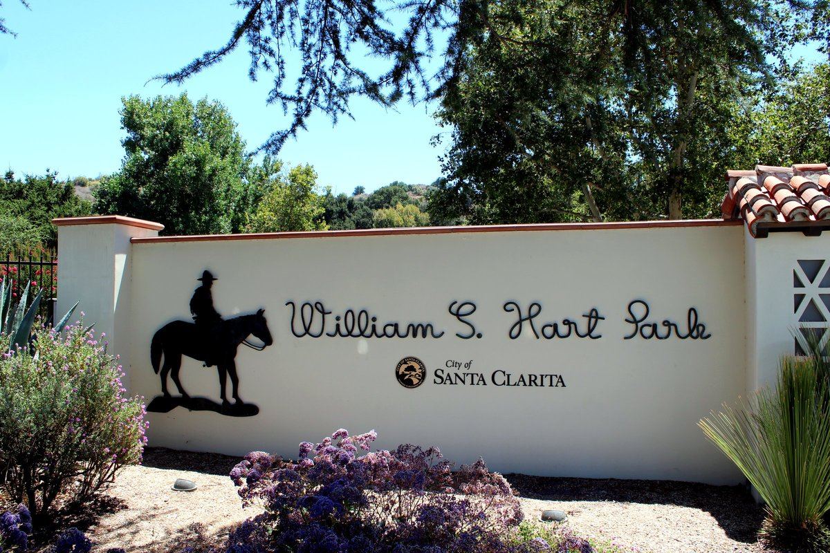 William S. Hart Park entrance sign, Newhall, Santa Clarita